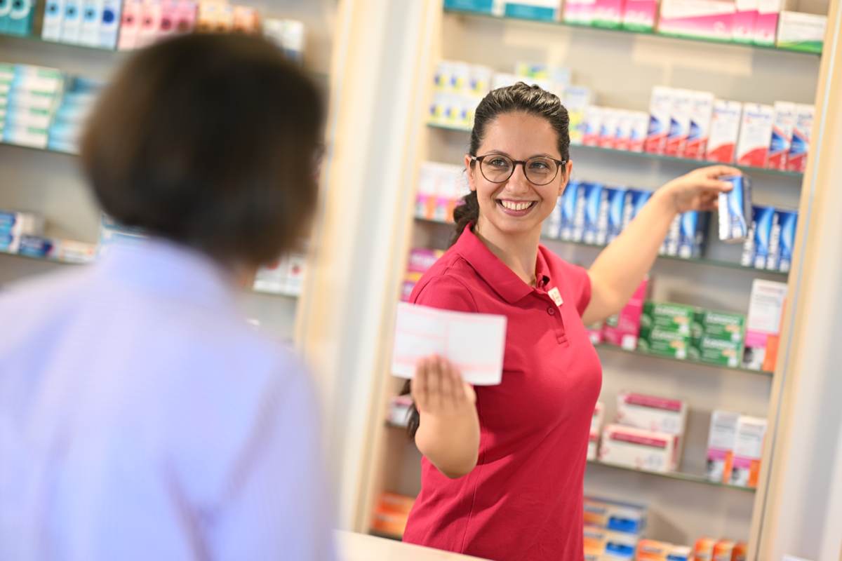 Innenansicht der Steig Apotheke in Lindau